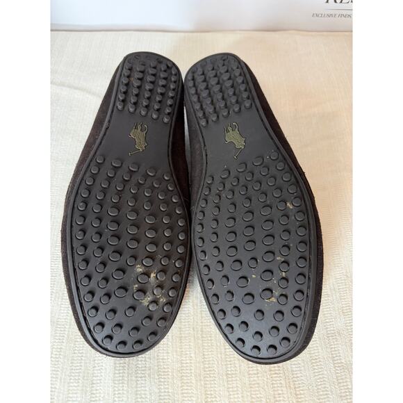 Polo Ralph Lauren Suede Penny Loafers Brown Men’s 10.5D Leather Driving Shoes - Picture 8 of 8